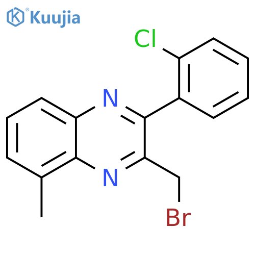 3-(Bromomethyl)-2-(2-chlorophenyl)-5-methylquinoxaline structure