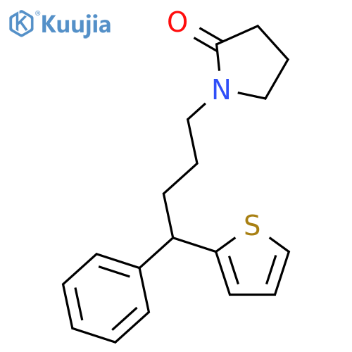 2-Pyrrolidinone, 1-[4-phenyl-4-(2-thienyl)butyl]- structure