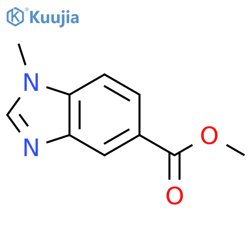 1H-Benzimidazole-6-carboxylicacid, 2-methyl-, methyl ester structure