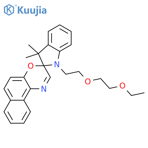 Spiro[2H-indole-2,3'-[3H]naphth[2,1-b][1,4]oxazine], 1-[2-(2-ethoxyethoxy)ethyl]-1,3-dihydro-3,3-dimethyl- structure