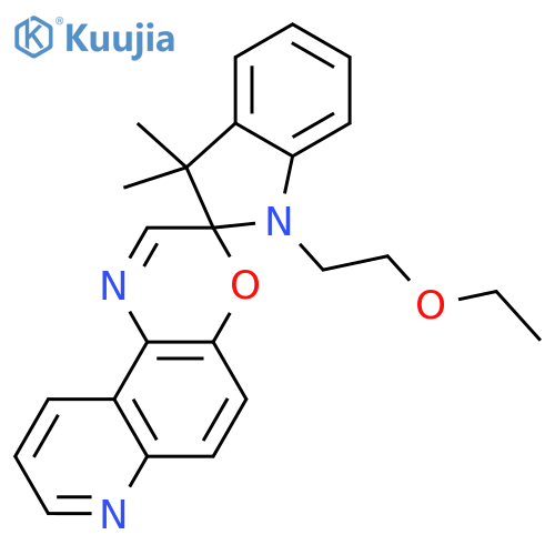 Spiro[2H-indole-2,3'-[3H]pyrido[3,2-f][1,4]benzoxazine], 1-(2-ethoxyethyl)-1,3-dihydro-3,3-dimethyl- structure