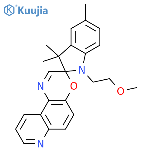 Spiro[2H-indole-2,3'-[3H]pyrido[3,2-f][1,4]benzoxazine], 1,3-dihydro-1-(2-methoxyethyl)-3,3,5-trimethyl- structure