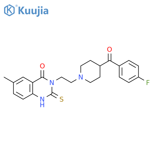 4(1H)-Quinazolinone,3-[2-[4-(4-fluorobenzoyl)-1-piperidinyl]ethyl]-2,3-dihydro-6-methyl-2-thioxo- structure