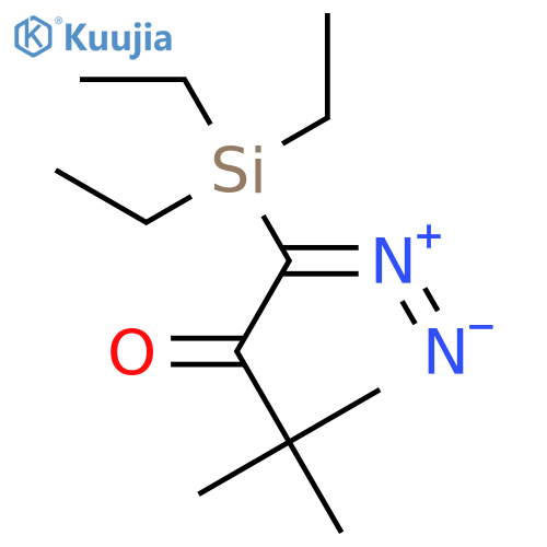 2-Butanone, 1-diazo-3,3-dimethyl-1-(triethylsilyl)- structure