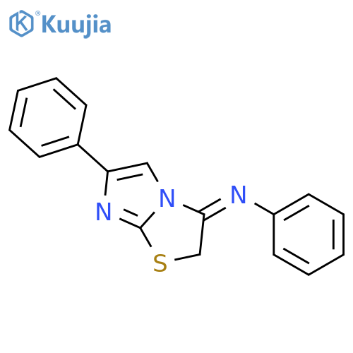 Benzenamine,N-(6-phenylimidazo[2,1-b]thiazol-3(2H)-ylidene)- structure