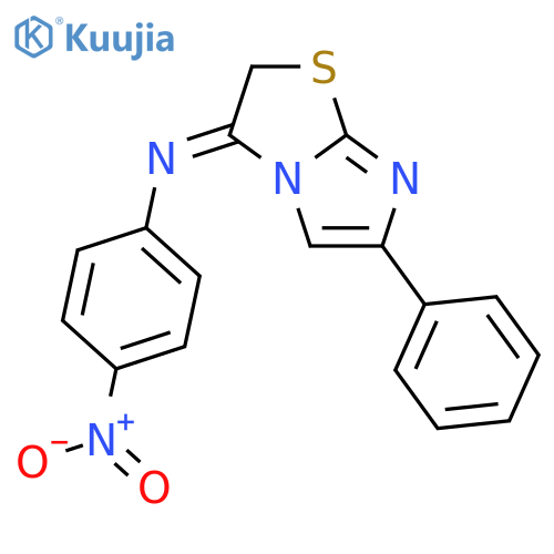 Benzenamine,4-nitro-N-(6-phenylimidazo[2,1-b]thiazol-3(2H)-ylidene)- structure