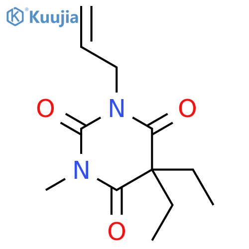 2,4,6(1H,3H,5H)-Pyrimidinetrione,5,5-diethyl-1-methyl-3-(2-propen-1-yl)- structure
