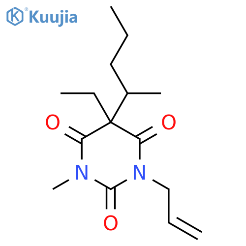 2,4,6(1H,3H,5H)-Pyrimidinetrione,5-ethyl-1-methyl-5-(1-methylbutyl)-3-(2-propen-1-yl)- structure