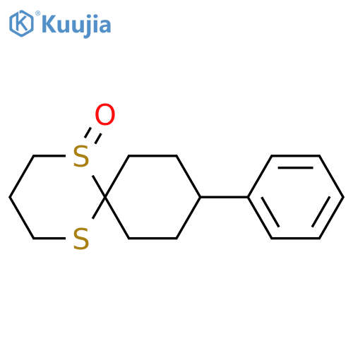 1,5-Dithiaspiro[5.5]undecane, 9-phenyl-, 1-oxide structure