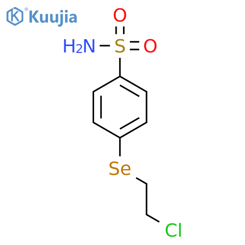 Benzenesulfonamide, 4-[(2-chloroethyl)seleno]- structure