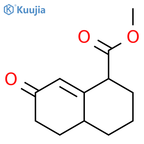 1-Naphthalenecarboxylic acid, 1,2,3,4,4a,5,6,7-octahydro-7-oxo-, methyl ester structure