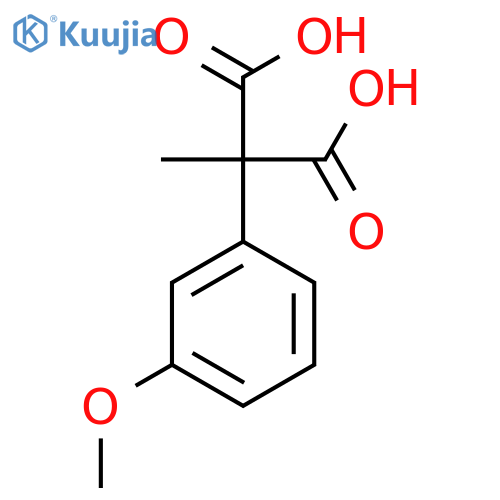 2-(3-Methoxyphenyl)-2-methylpropanedioic acid structure