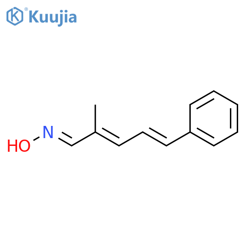 2,4-Pentadienal, 2-methyl-5-phenyl-, oxime, (E,E,E)- structure