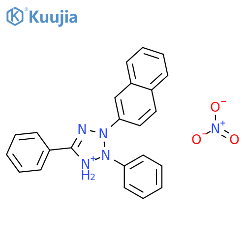 2H-Tetrazolium, 3-(2-naphthalenyl)-2,5-diphenyl-, nitrate structure