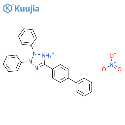 2H-Tetrazolium, 5-[1,1'-biphenyl]-4-yl-2,3-diphenyl-, nitrate structure