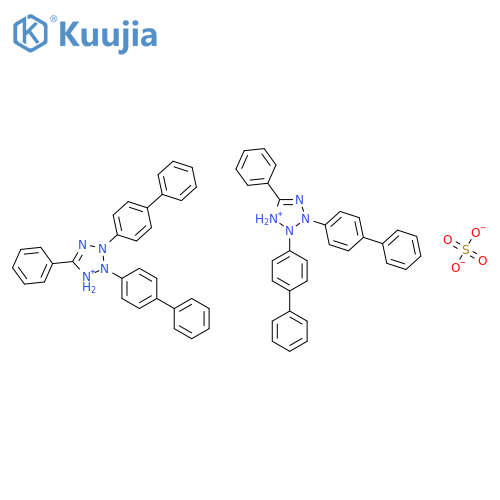 2H-Tetrazolium, 2,3-bis([1,1'-biphenyl]-4-yl)-5-phenyl-, sulfate (2:1) structure