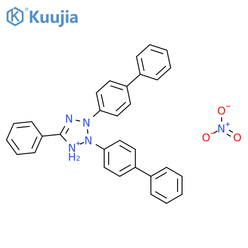 2H-Tetrazolium, 2,3-bis([1,1'-biphenyl]-4-yl)-5-phenyl-, nitrate structure