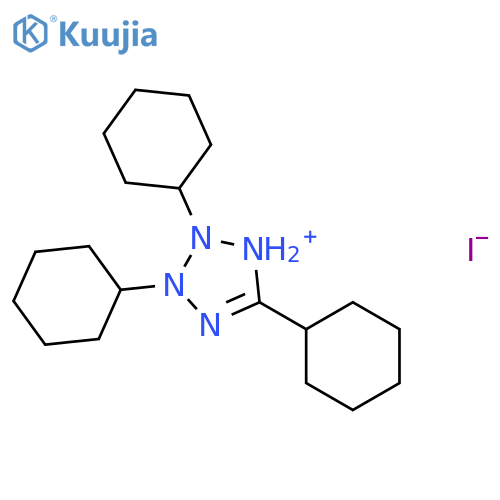 2H-TETRAZOLIUM, 2,3,5-TRICYCLOHEXYL-, IODIDE structure
