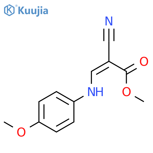 2-Propenoic acid, 2-cyano-3-[(4-methoxyphenyl)amino]-, methyl ester, (Z)- structure