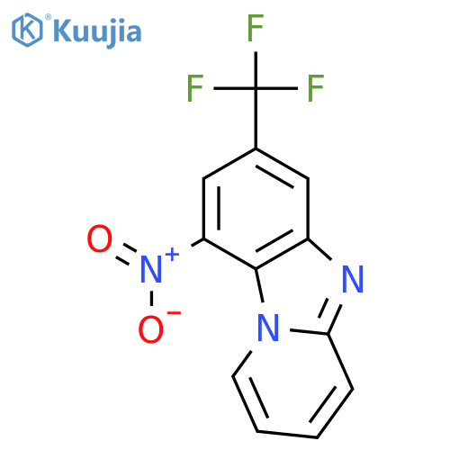 PYRIDO[1,2-A]BENZIMIDAZOLE, 9-NITRO-7-(TRIFLUOROMETHYL)- structure
