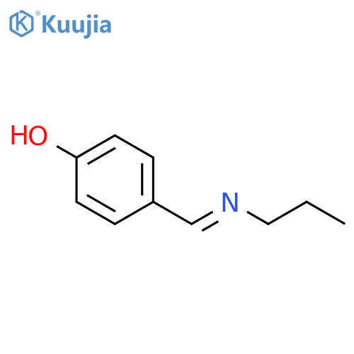 Phenol, 4-[(propylimino)methyl]- structure