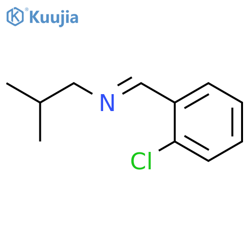 1-Propanamine, N-[(2-chlorophenyl)methylene]-2-methyl- structure