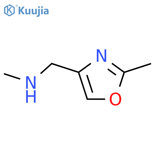 N-Methyl-(2-methyl-1,3-oxazol-4-yl)methylamine structure