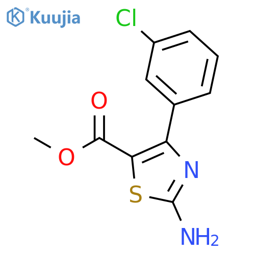 Methyl 2-amino-4-(3-chlorophenyl)thiazole-5-carboxylate structure