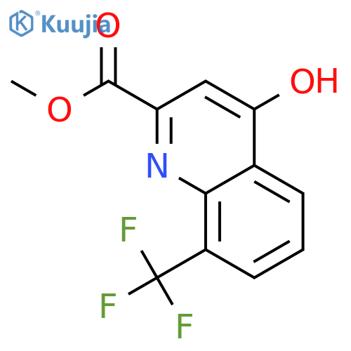 Methyl 4-hydroxy-8-(trifluoromethyl)quinoline-2-carboxylate structure
