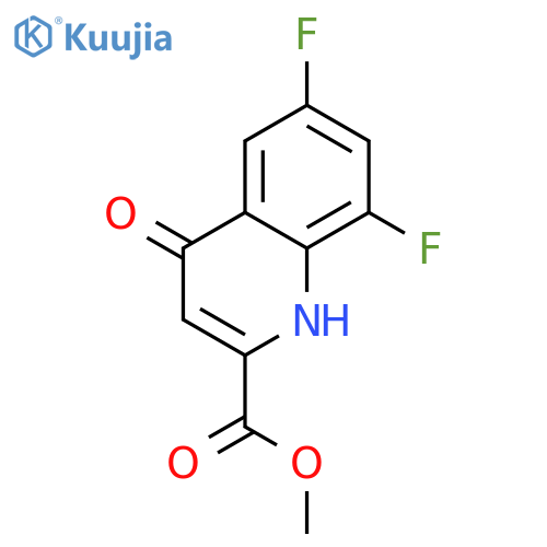 Methyl 6,8-difluoro-4-oxo-1,4-dihydroquinoline-2-carboxylate structure