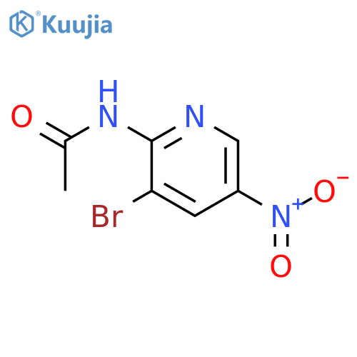 2-Acetamido-3-bromo-5-nitropyridine structure