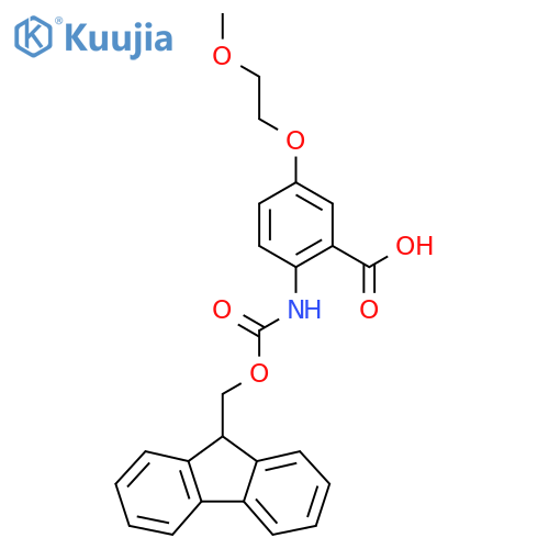 2-((Fmoc)amino)-5-(2-methoxyethoxy)benzoic acid structure