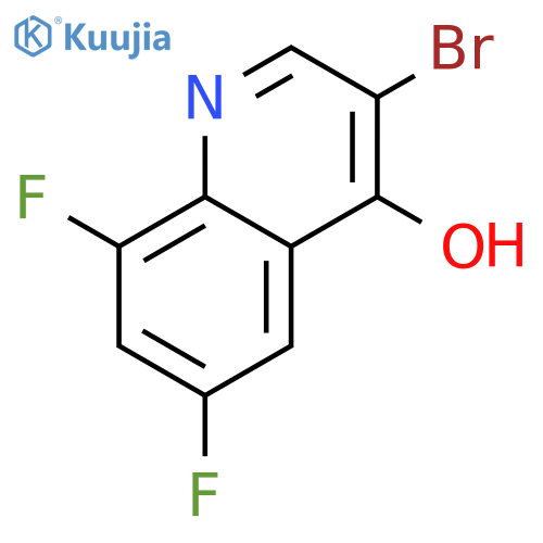 3-Bromo-6,8-difluoro-4-hydroxyquinoline structure