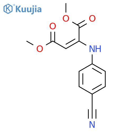2-Butenedioic acid, 2-[(4-cyanophenyl)amino]-, dimethyl ester, (E)- structure