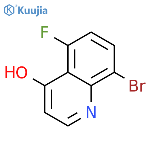 8-Bromo-5-fluoroquinolin-4-ol structure