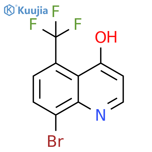 8-bromo-5-(trifluoromethyl)quinolin-4-ol structure