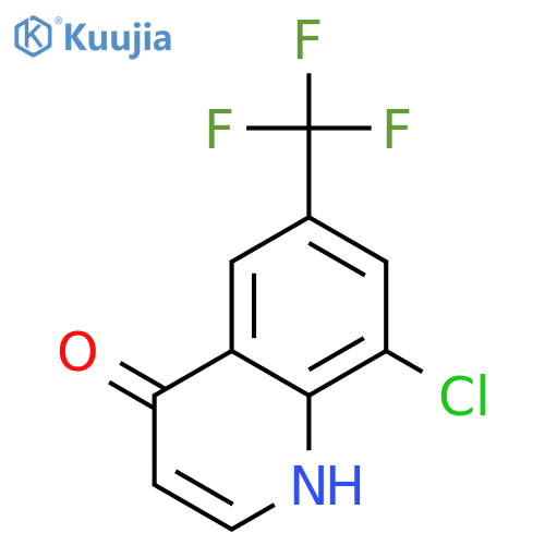 8-Chloro-6-(trifluoromethyl)-4(1H)-quinolinone structure