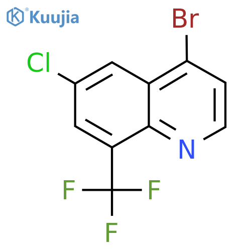 4-Bromo-6-chloro-8-(trifluoromethyl)quinoline structure