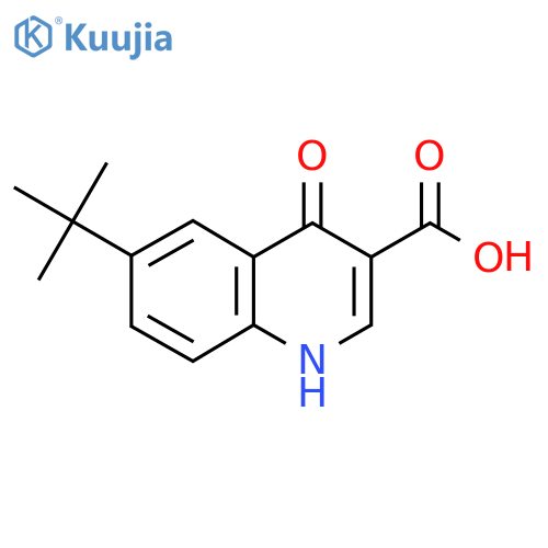 6-tert-Butyl-4-hydroxy-quinoline-3-carboxylic Acid structure