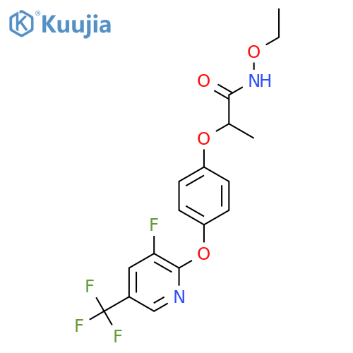 Propanamide, N-ethoxy-2-[4-[[3-fluoro-5-(trifluoromethyl)-2-pyridinyl]oxy]phenoxy]- structure