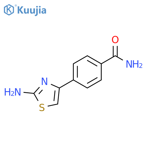 4-(2-amino-1,3-thiazol-4-yl)benzamide structure