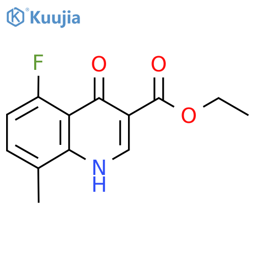 Ethyl 5-fluoro-4-hydroxy-8-methylquinoline-3-carboxylate structure
