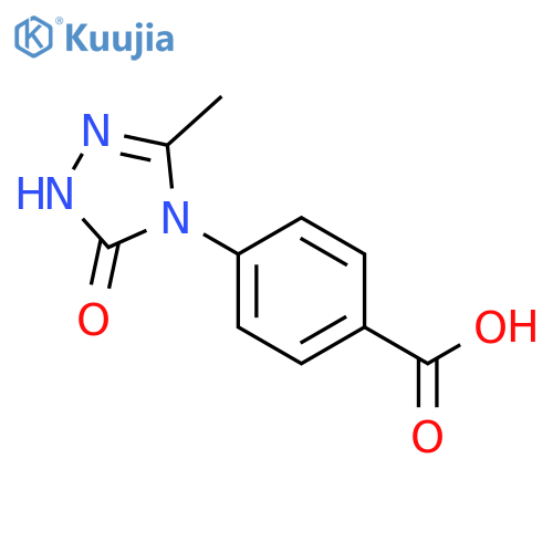 BENZOIC ACID, 4-(2,3-DIHYDRO-5-METHYL-3-OXO-4H-1,2,4-TRIAZOL-4-YL)- structure