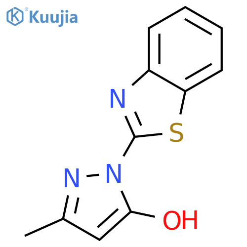 1-(1,3-Benzothiazol-2-yl)-3-methyl-1H-pyrazol-5-ol structure