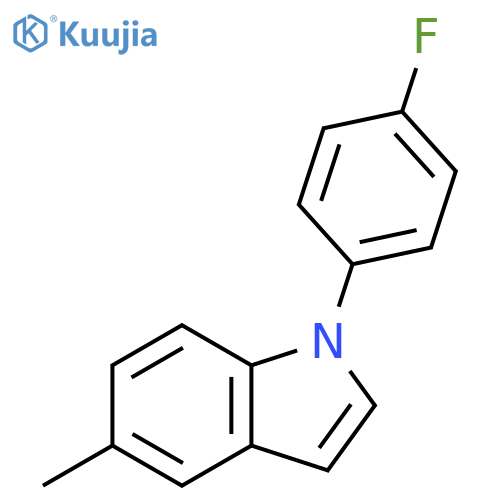 1H-Indole, 1-(4-fluorophenyl)-5-methyl- structure