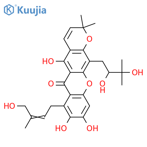 Dombakinaxanthone; 2'ξ,3',4'',9-Tetrahydroxy(2''Z-), 2',3'-dihydro structure