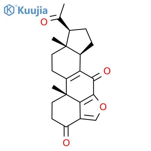 Pregn-5-eno[6,5,4-bc]furan-8-ene-3,7,20-trione structure