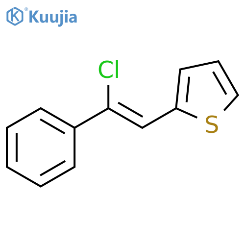 Thiophene, 2-[(1Z)-2-chloro-2-phenylethenyl]- structure