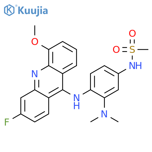 Methanesulfonamide,N-[3-(dimethylamino)-4-[(3-fluoro-5-methoxy-9-acridinyl)amino]phenyl]- structure