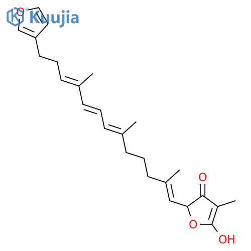 2(5H)-Furanone,5-[13-(3-furanyl)-2,6,10-trimethyl-1,6,8,10-tridecatetraenyl]-4-hydroxy-3-methyl-(9CI) structure